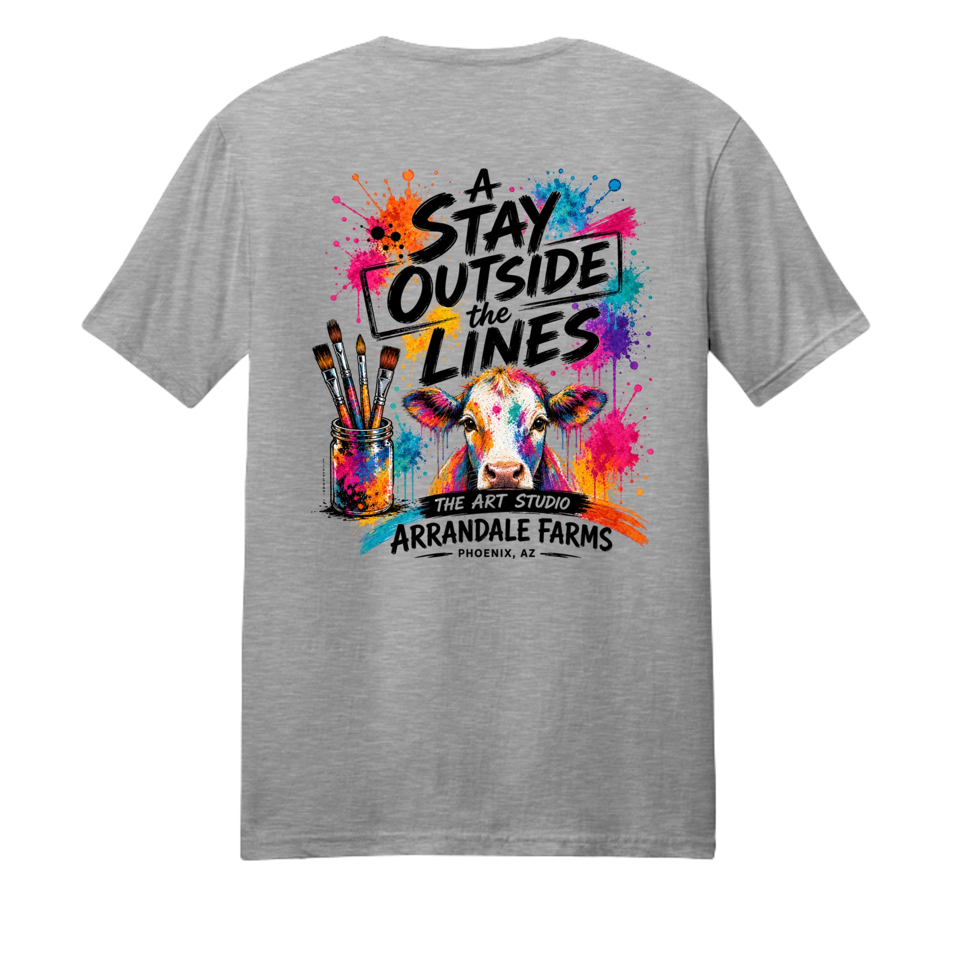 Light Heather Grey - DM108 - BACK